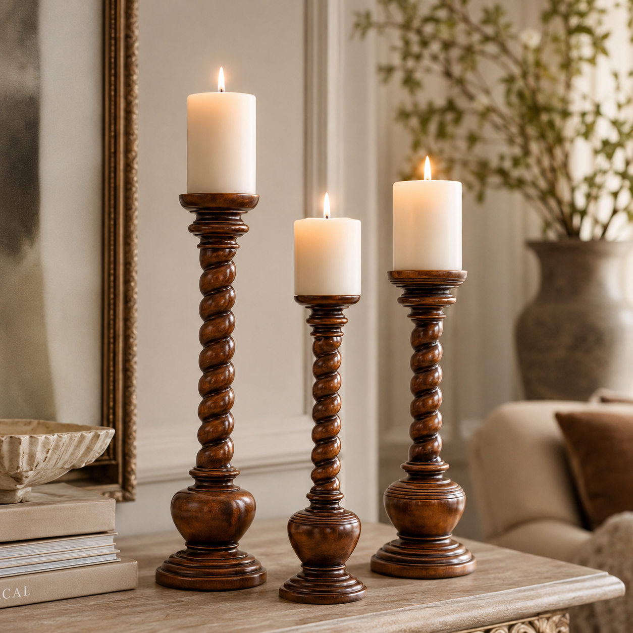 AGATE CANDLE HOLDER